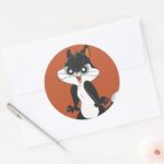 Pussy Foot Angry2 Classic Round Sticker