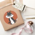 Pussy Foot Angry2 Classic Round Sticker