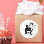 Pussyfoot Claws Away Classic Round Sticker