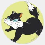 Pussyfoot Claws Out Classic Round Sticker