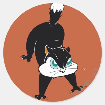 Pussyfoot Kitty Territory Classic Round Sticker