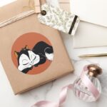 Pussyfoot Sleepy Kitty Classic Round Sticker