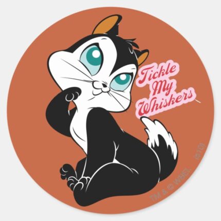 Pussyfoot Tickle My Whiskers Classic Round Sticker