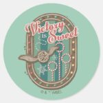 QUIDDITCH™ Victory Is Sweet Holiday Cookie Graphic Classic Round Sticker
