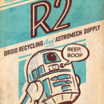 R2 Droid Recycling Starwars Poster
