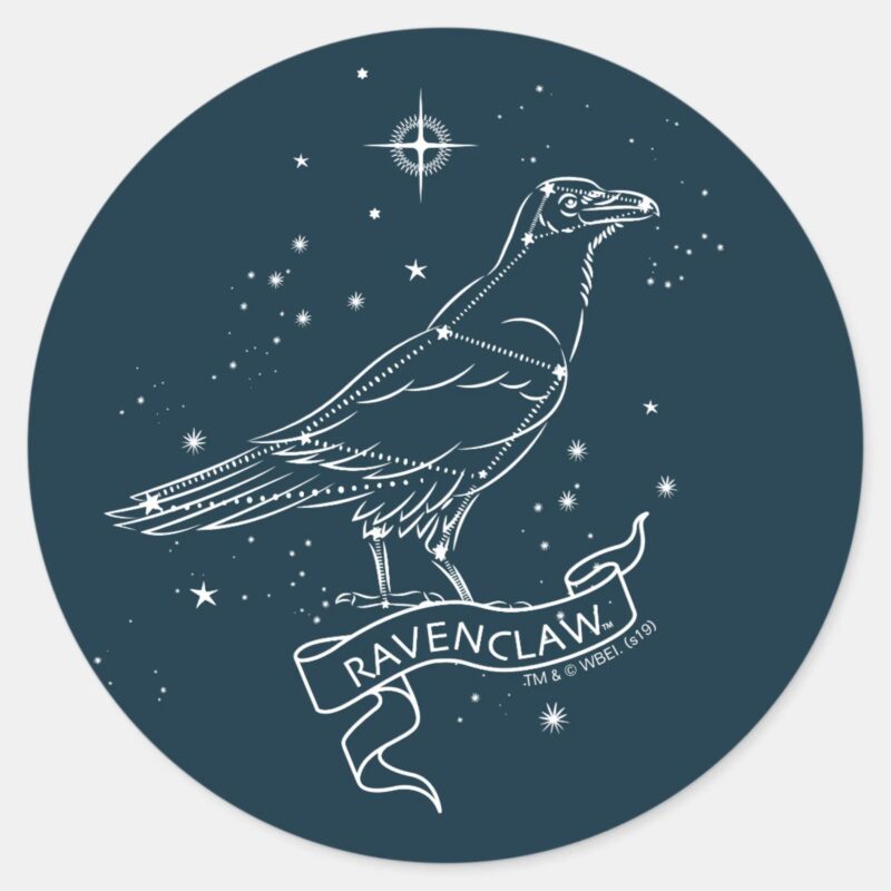 RAVENCLAW™ Constellation Graphic Classic Round Sticker RAVENCLAW™ Constellation Graphic Classic Round Sticker