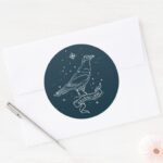RAVENCLAW™ Constellation Graphic Classic Round Sticker