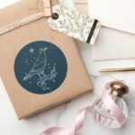 RAVENCLAW™ Constellation Graphic Classic Round Sticker