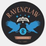 RAVENCLAW™ House Double Eagle Diadem Graphic Classic Round Sticker