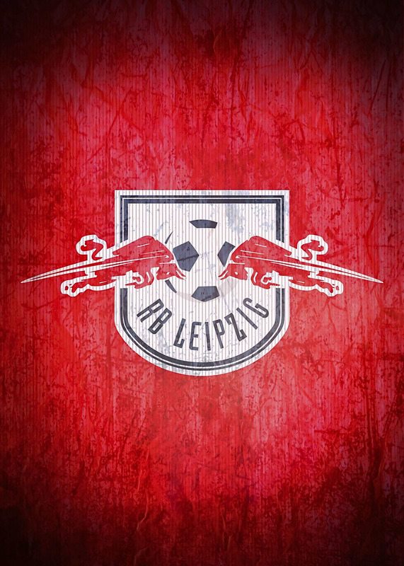 RB Leipzig Logo Football Poster