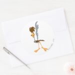 ROAD RUNNER™ Artistic Classic Round Sticker