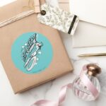 ROAD RUNNER™ BEEP BEEP™ Halftone Classic Round Sticker