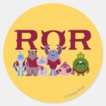 ROR Scare Students Classic Round Sticker