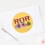 ROR Scare Students Classic Round Sticker