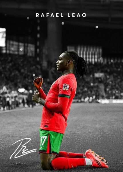 Rafael Leao Soccer Poster