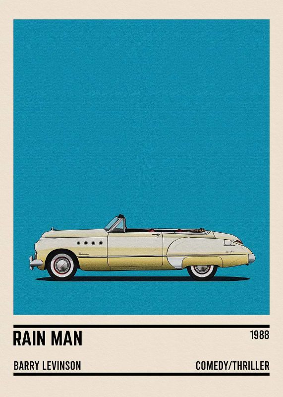 Rain Man Car Movie Poster