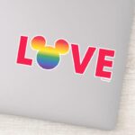 Rainbow Mickey Icon LOVE Sticker