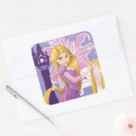 Rapunzel Determined Square Sticker