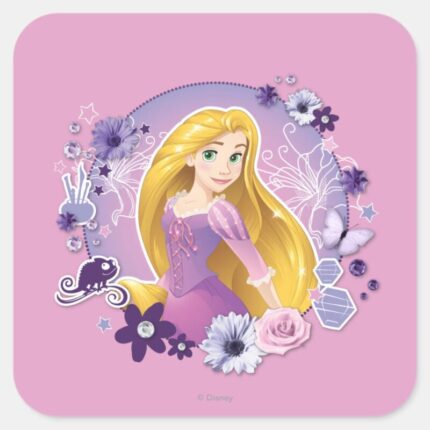 Rapunzel I Light My Own Way Square Sticker