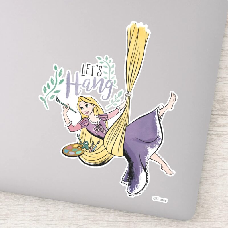 Rapunzel Painting Lets Hang Sticker Rapunzel Painting Lets Hang Sticker