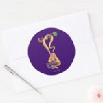 Rapunzel Swinging From Branch 2 Classic Round Sticker