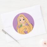 Rapunzel Pascal Magic Moment Classic Round Sticker