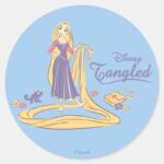 Rapunzel Pascal Purple Pastels Classic Round Sticker
