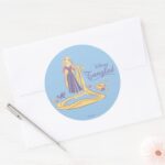 Rapunzel Pascal Purple Pastels Classic Round Sticker