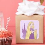 Rapunzel Tower Graphic Square Sticker