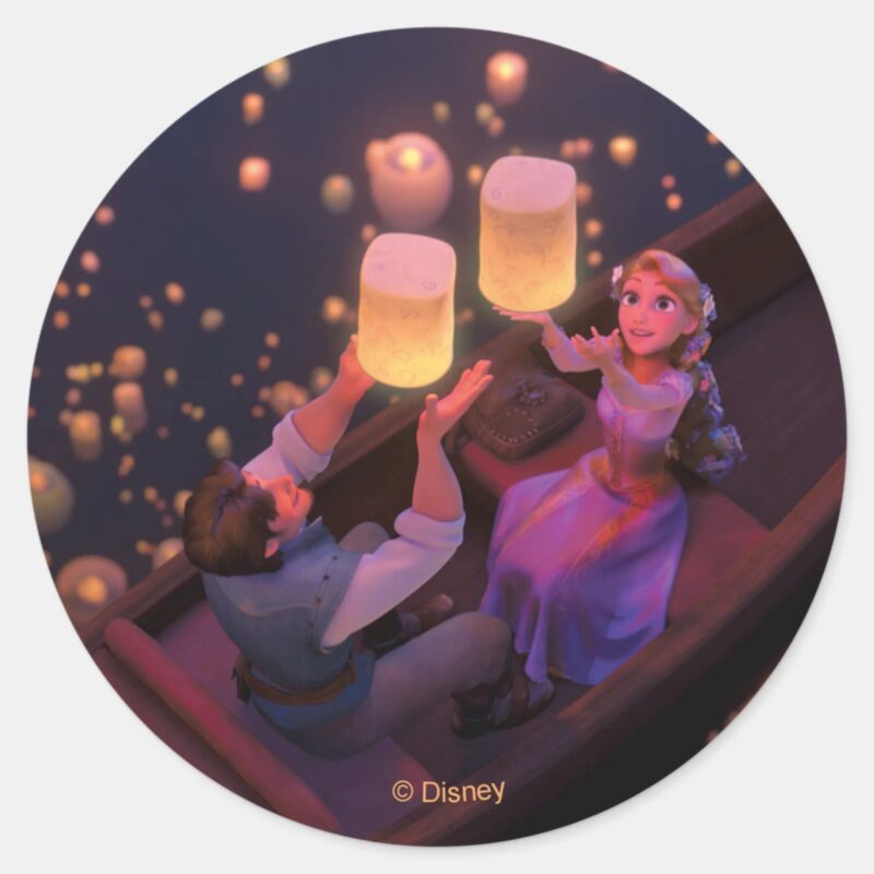Rapunzel Make Your Own Magic Classic Round Sticker Rapunzel Make Your Own Magic Classic Round Sticker