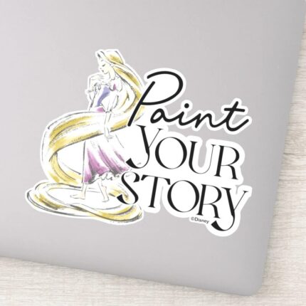 Rapunzel Paint Your Story Sticker
