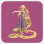 Rapunzel With Paintbrush 2 Square Sticker