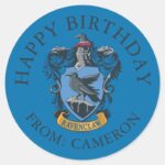 Ravenclaw Coat Of Arms Happy Birthday Classic Round Sticker