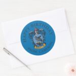 Ravenclaw Coat Of Arms Happy Birthday Classic Round Sticker