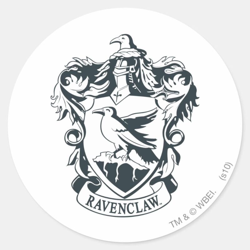 Ravenclaw Crest Classic Round Sticker Ravenclaw Crest Classic Round Sticker