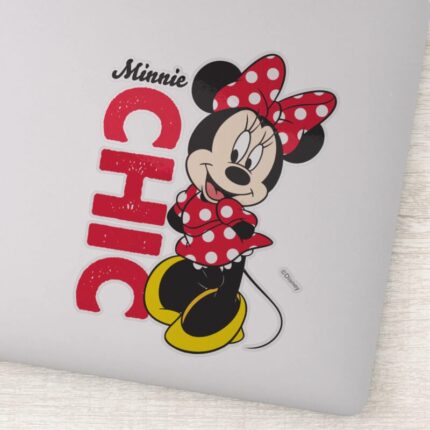 Red Minnie Chic Sticker