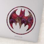 Red Rose Bat Signal Sticker