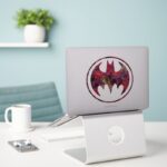Red Rose Bat Signal Sticker