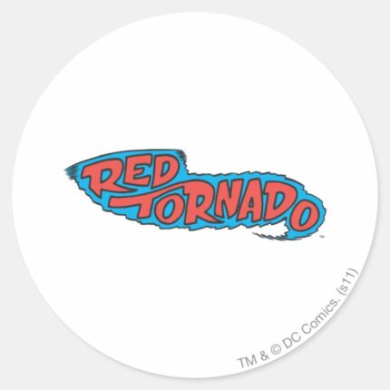 Red Tornado Logo Classic Round Sticker