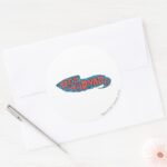 Red Tornado Logo Classic Round Sticker