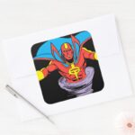 Red Tornado Twister Square Sticker