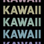 Retro Pastel Kawaii Text Poster