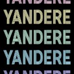 Retro Pastel Yandere Text Poster