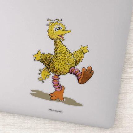 Retro Art Big Bird Sticker