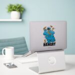 Retro Cookie Monster Hangry Sticker