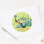 Rich And Wealthy DAFFY DUCK™ Classic Round Sticker