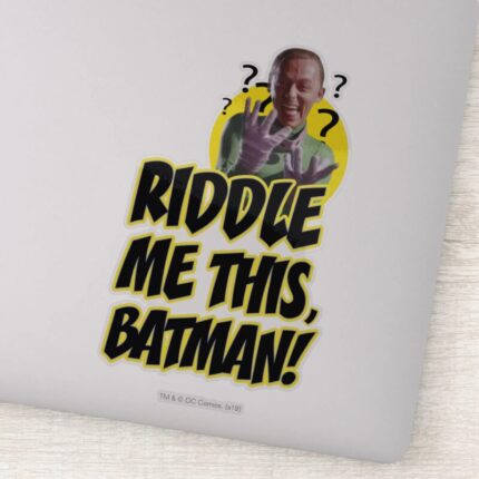 Riddle Me This Batman Sticker