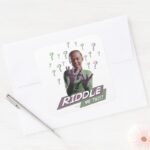 Riddler Riddle Me This Square Sticker