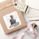 Riddler Riddle Me This Square Sticker