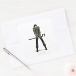 Riddler Color Square Sticker